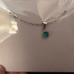 Effy Silver Necklace with Blue Pendant